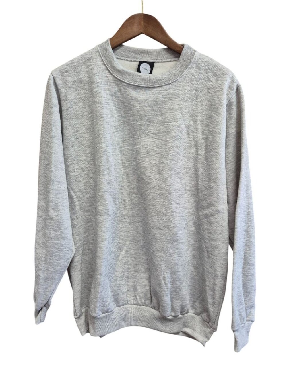 La Speedy Gray Crewneck Sweatshirt M Polyester Cotton Blend Unisex USA-Made